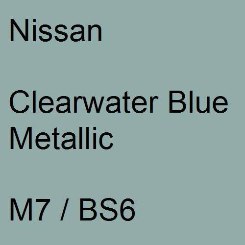 Nissan, Clearwater Blue Metallic, M7 / BS6.